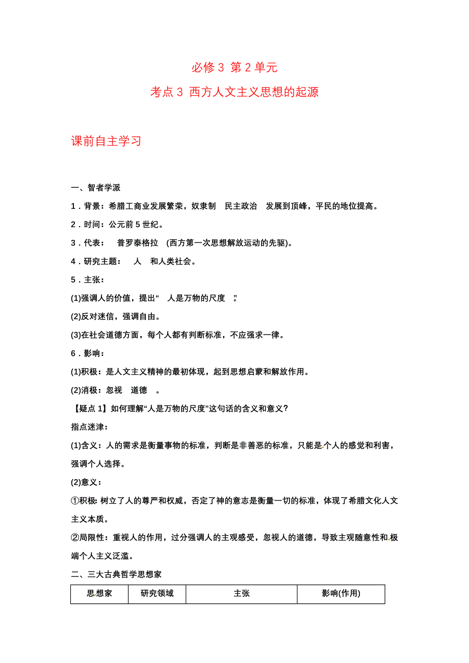 2013届高考历史第一轮必修3单元考点复习教案5.doc_第1页