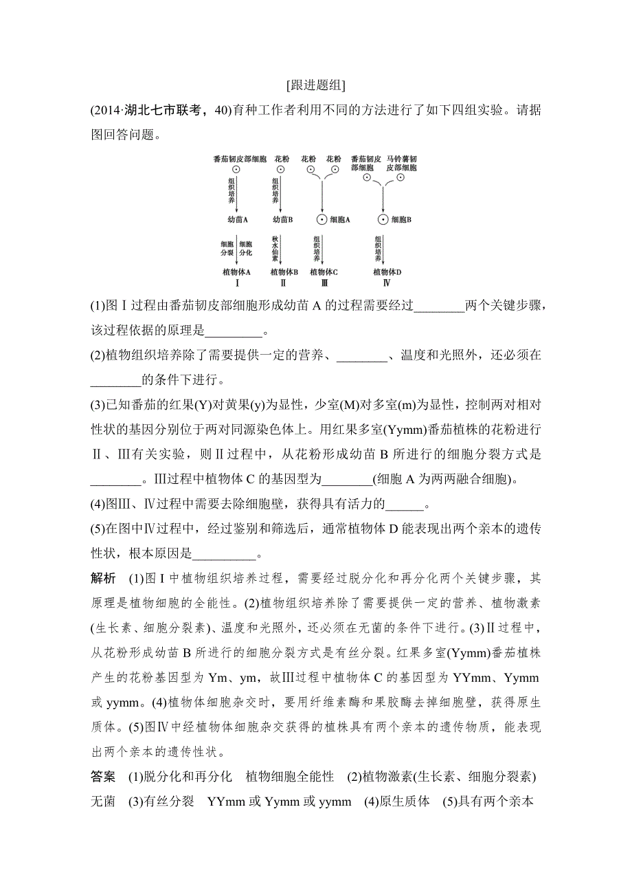 《创新设计》2016年高三生物（人教版）一轮复习 基础课时案45　细胞工程 考点探究.doc_第3页