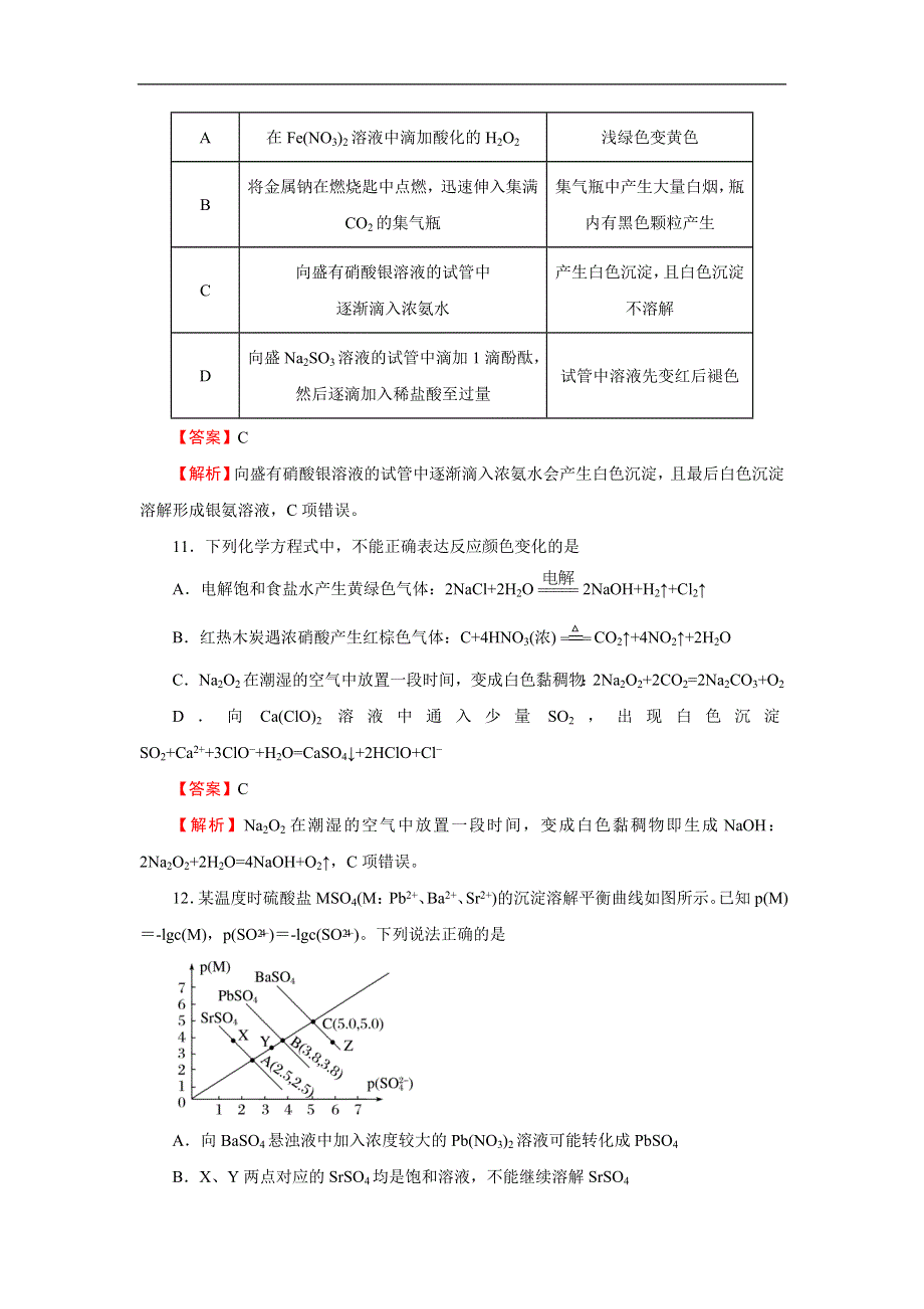 2020届全国1卷普通高等学校招生全国统一考试化学押题卷（二） WORD版含解析.doc_第3页