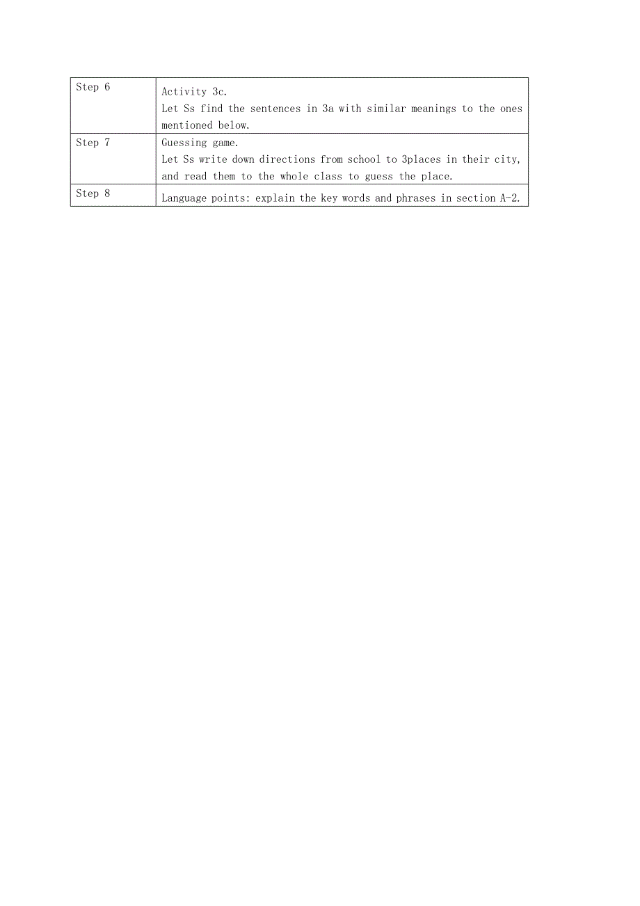 2021九年级英语全册 Unit 3 Could you please tell me where the restrooms are section A-2 教案设计（新版）人教新目标版.doc_第2页