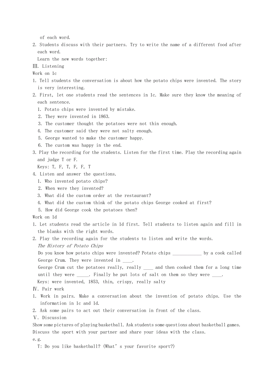 2021九年级英语全册 Unit 6 When was it invented Section B (1a-1e)教案（新版）人教新目标版.doc_第2页