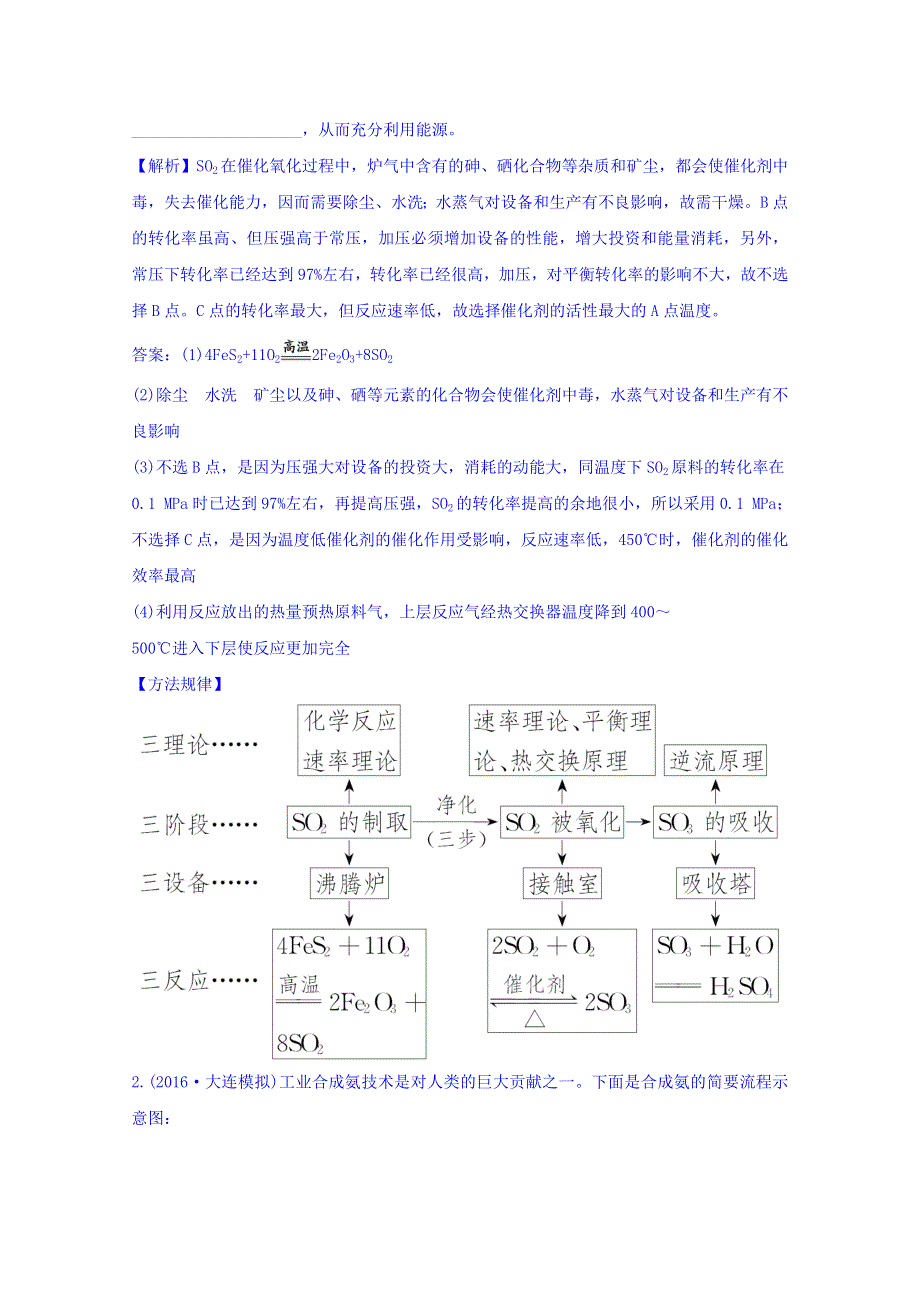 《世纪金榜》2017版高考化学一轮总复习 选修2 化学与技术 高效演练·跟踪检测 选修2.1.doc_第2页