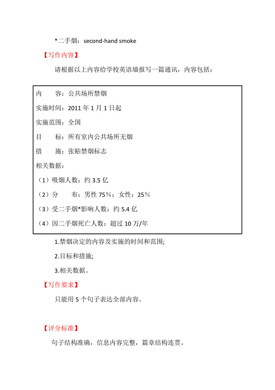 《世纪金榜》2018年高考英语（外研版）一轮复习素材：第一部分 多媒体备课素材 话题三 HEALTH 高考作文 .doc_第3页