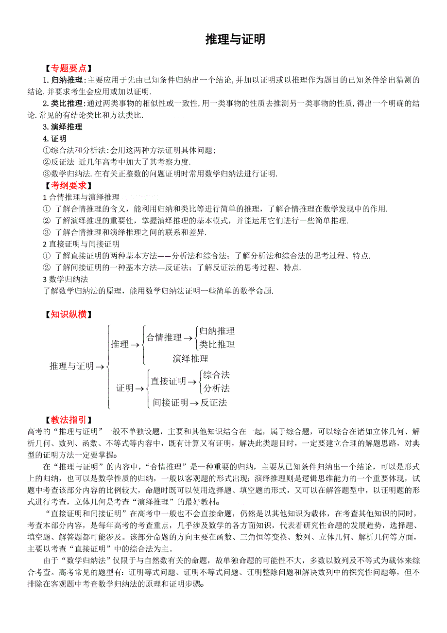 2011高考二轮复习数学教案(17)推理与证明.doc_第1页