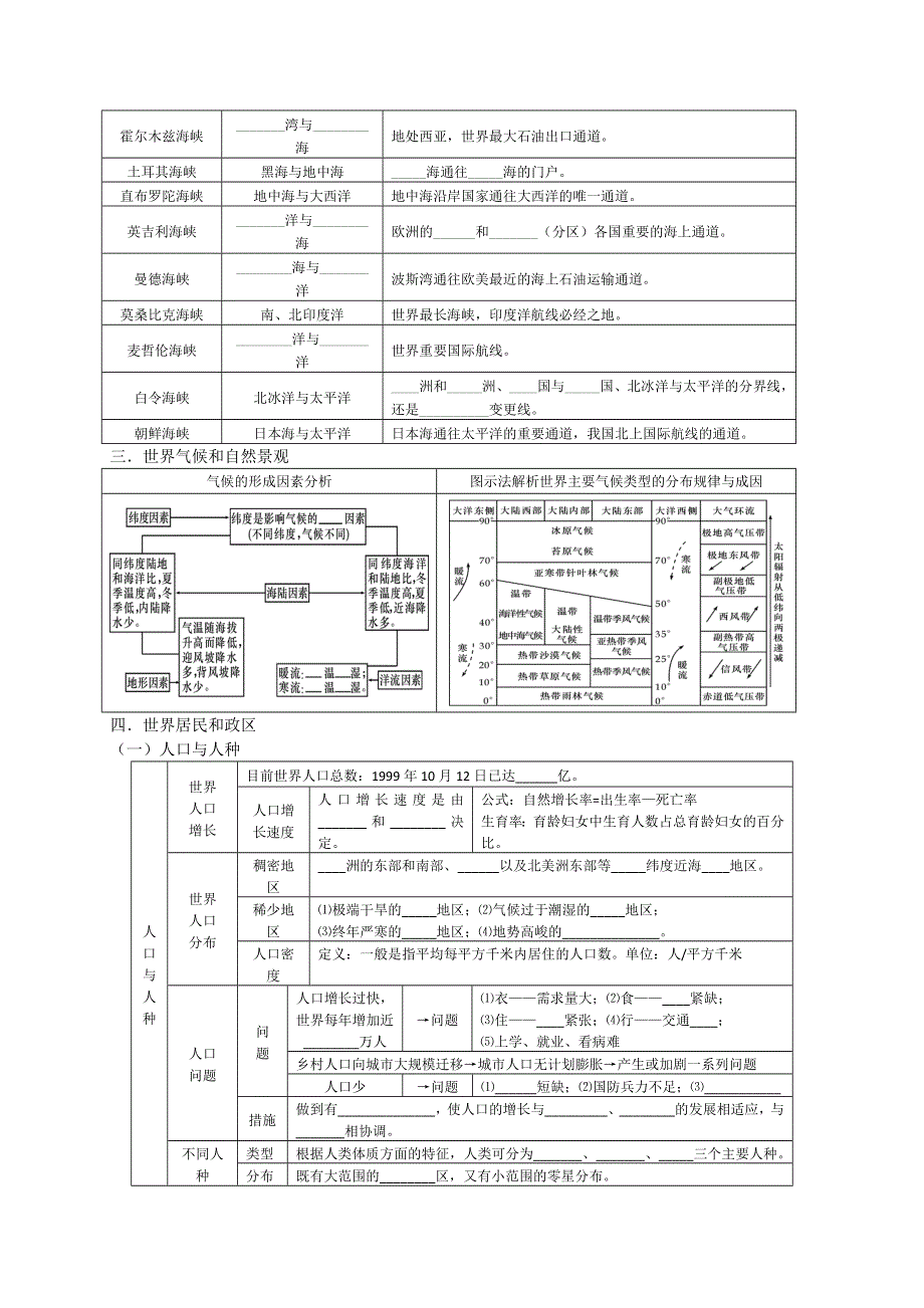 2013届高考地理一轮全程复习（湘教版）方案第3讲 世界地理概况.doc_第2页