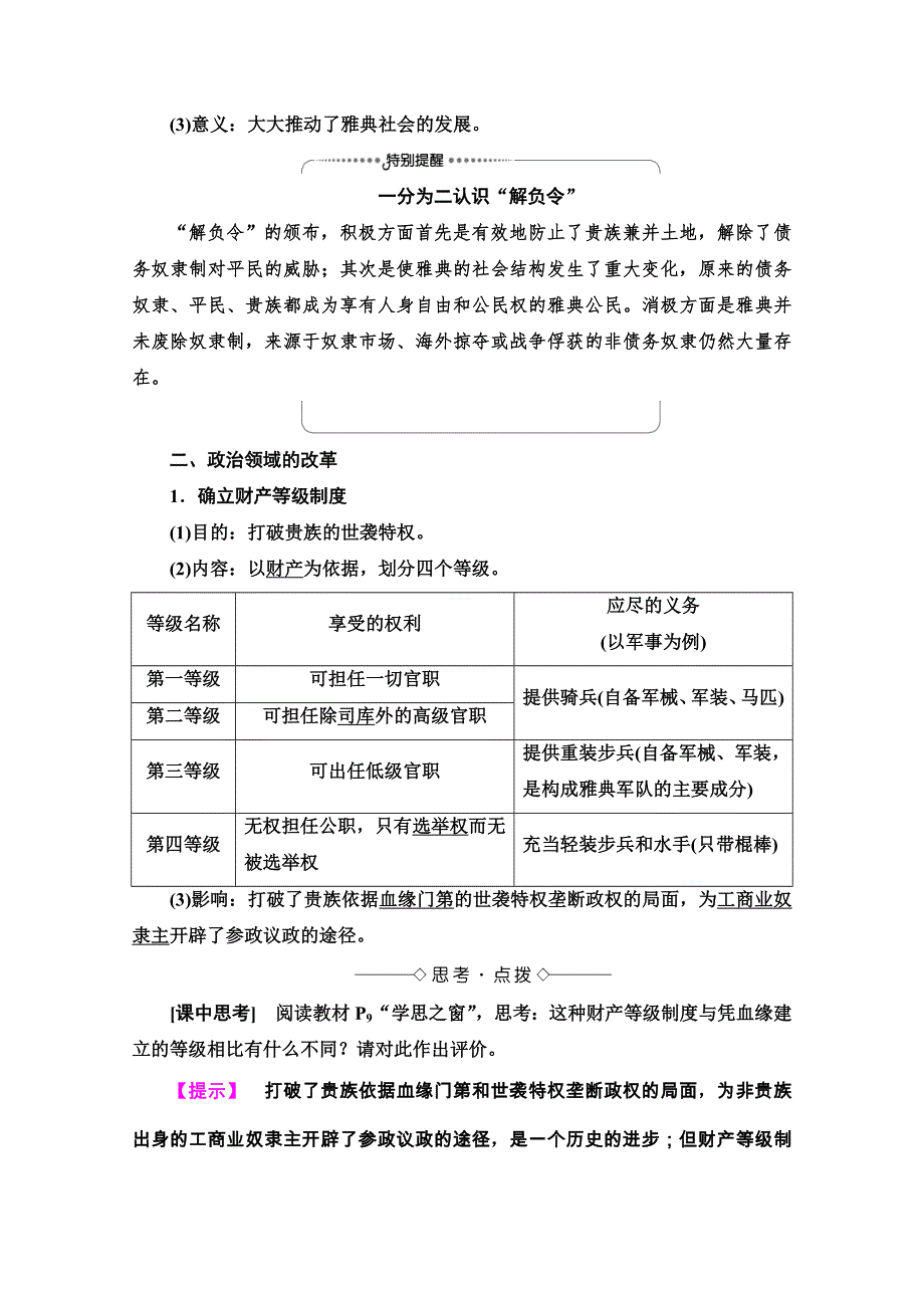 2020-2021学年人教版历史选修1教师用书：第1单元 第2课　除旧布新的梭伦改革 WORD版含解析.doc_第2页