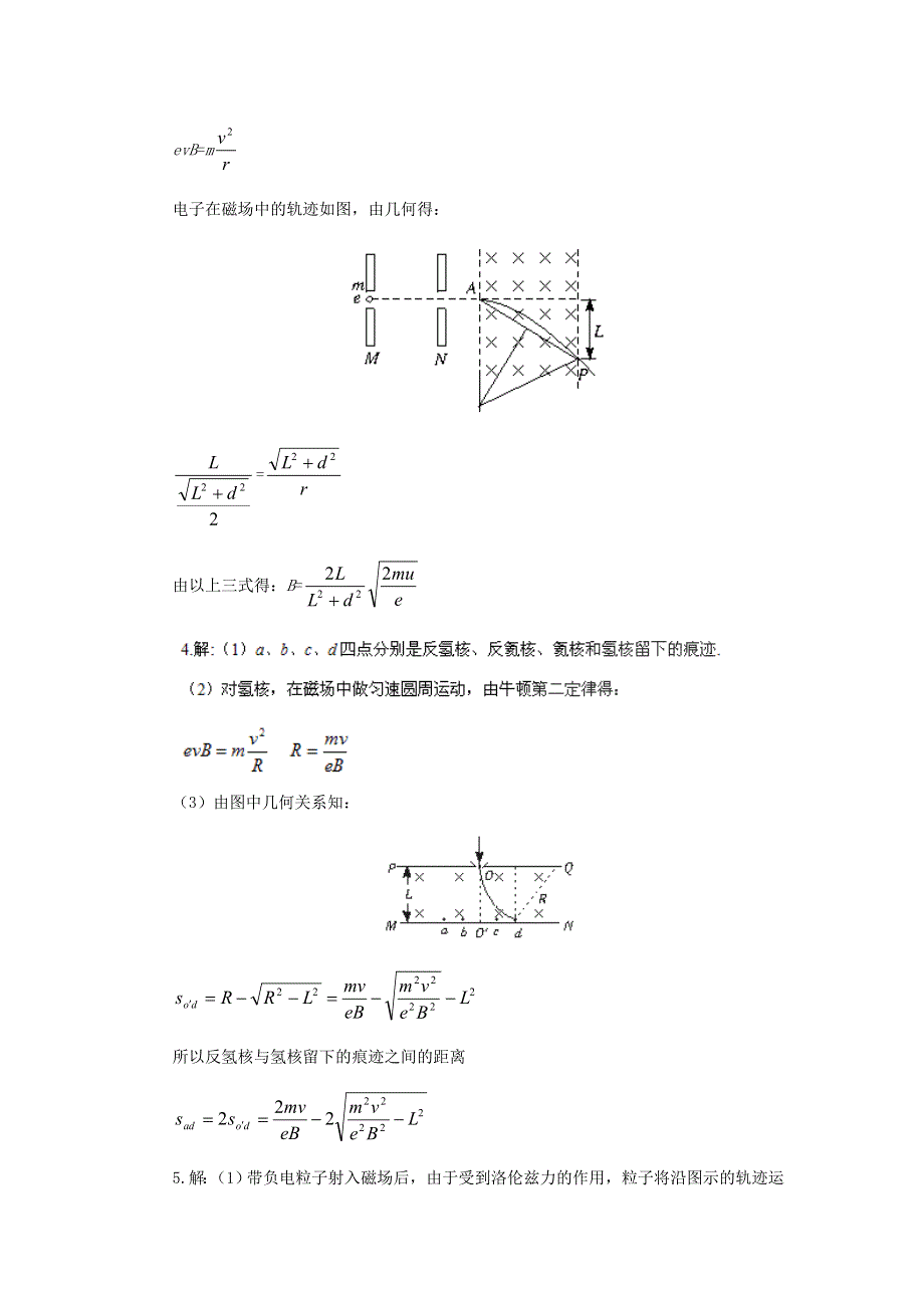 2011高考物理二轮复习 洛伦兹力带电粒子在磁场中的运动专题测试.doc_第3页