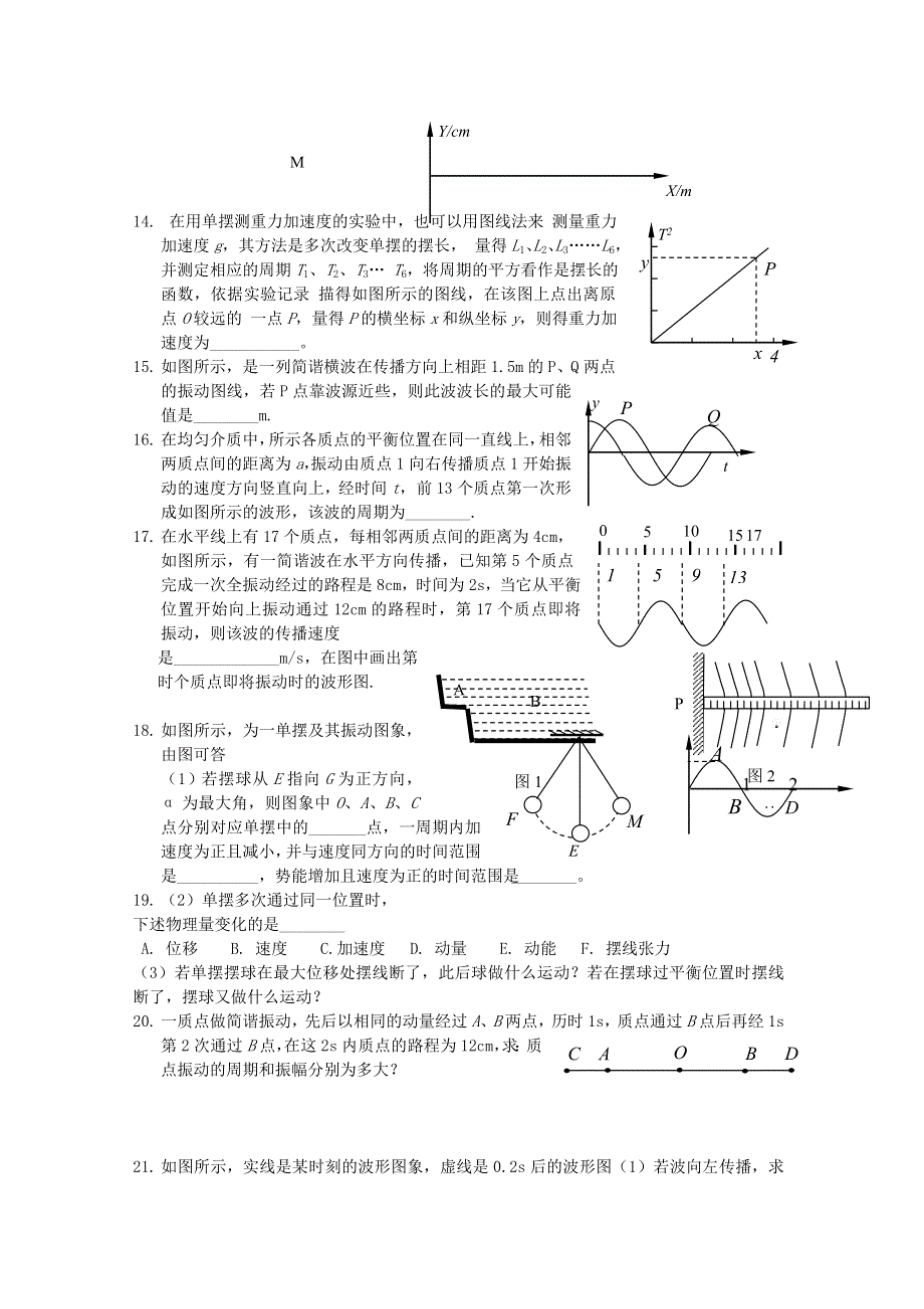 2011高考物理二轮复习“机械振动和机械波”专题测试.doc_第3页