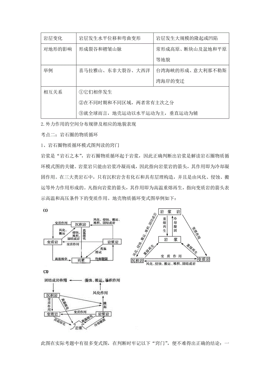 2016-2017学年人教版地理一师一优课必修一导学案：4.1《营造地表形态的力量》4 .doc_第3页