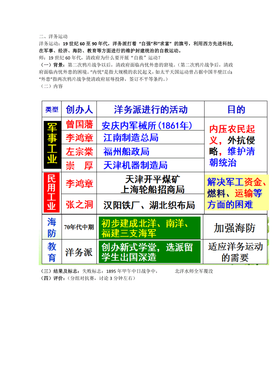 人教新课标版高一历史必修二教案：第9课《近代中国经济结构的变动》1.doc_第3页