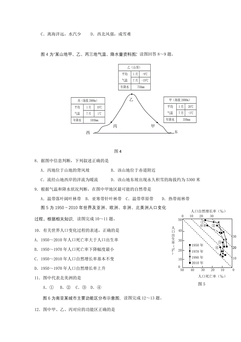 圆梦教育2017届高三港澳台侨11月月考地理试题 WORD版含答案.doc_第2页