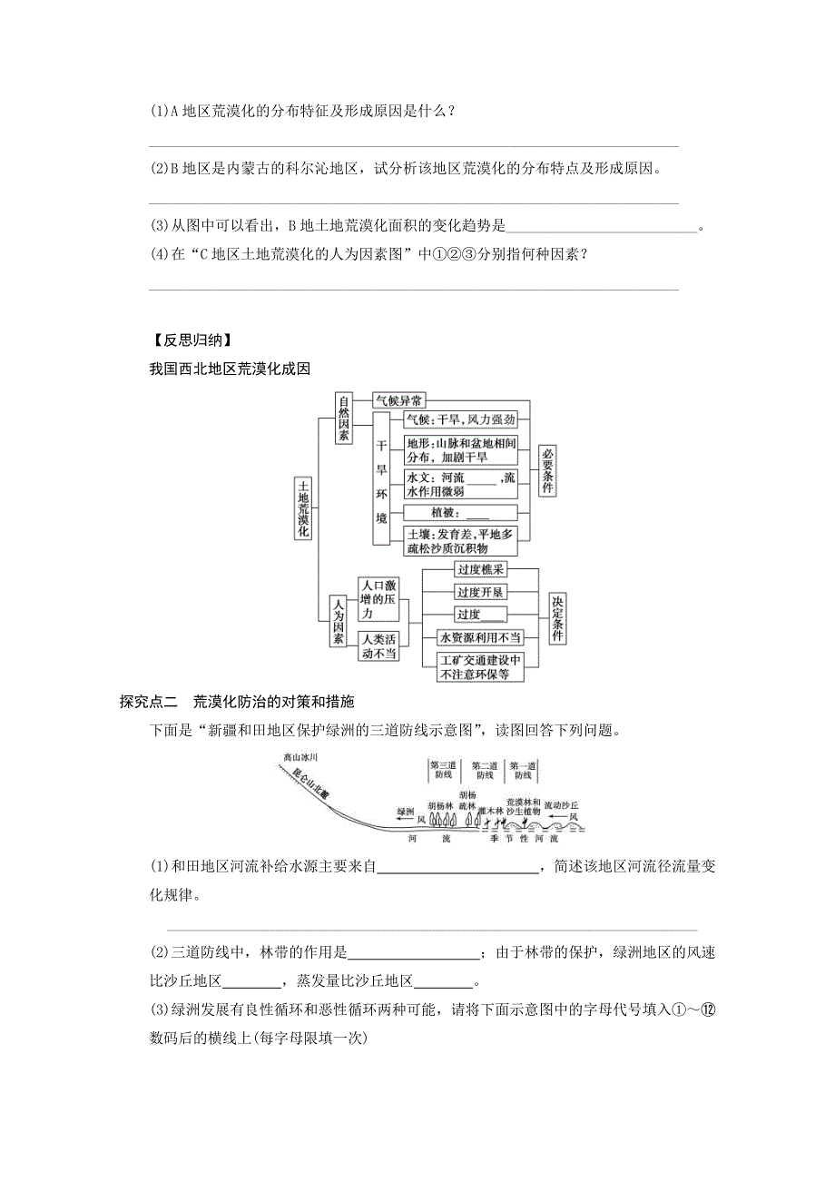 2013届高考地理（鲁教版）精品复习学案：43荒漠化的防治.doc_第3页