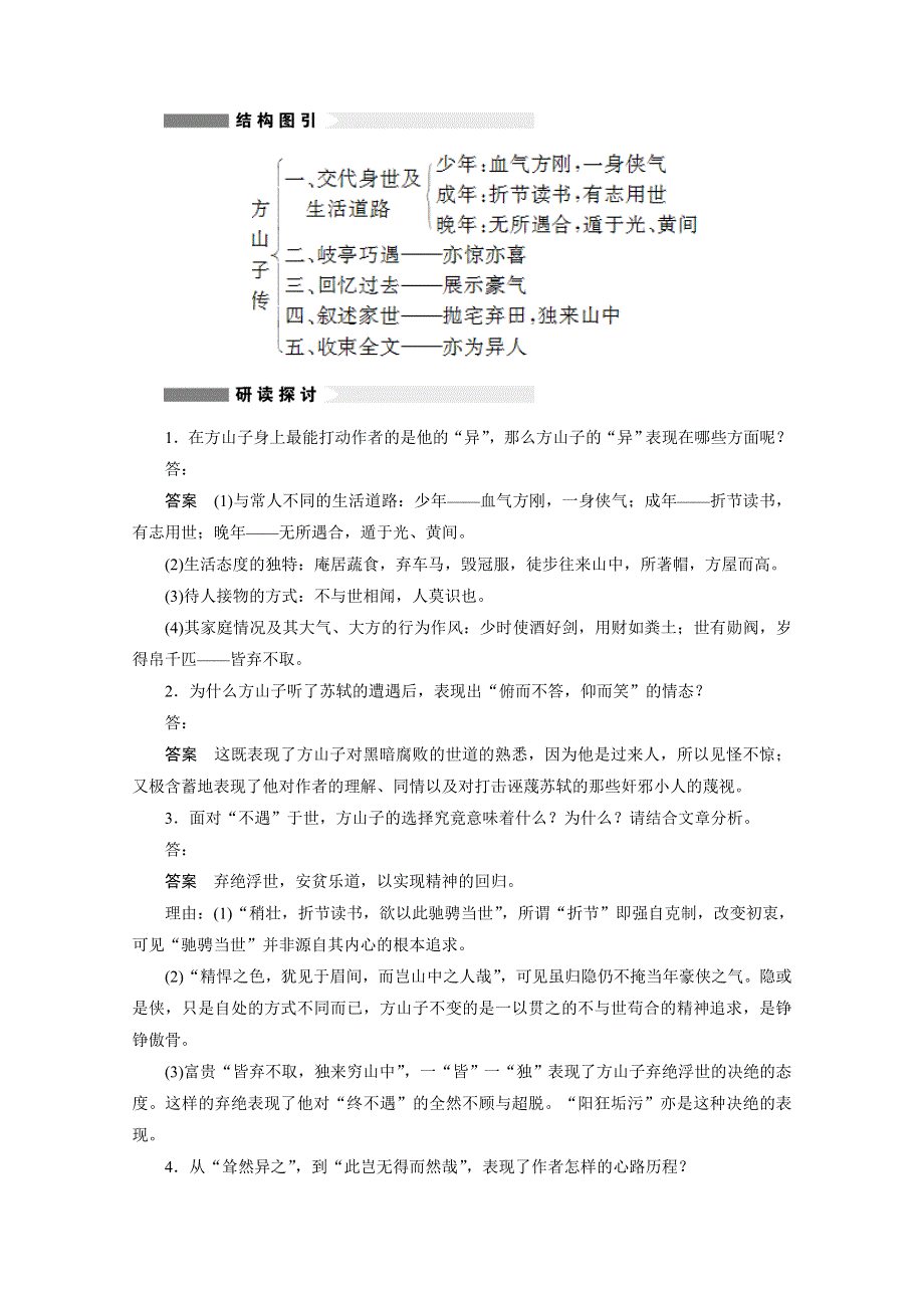 《学案导学设计》2014-2015学年高中语文苏教版《唐宋八大家散文选读》学案：第九专题 第28课 方山子传.docx_第3页