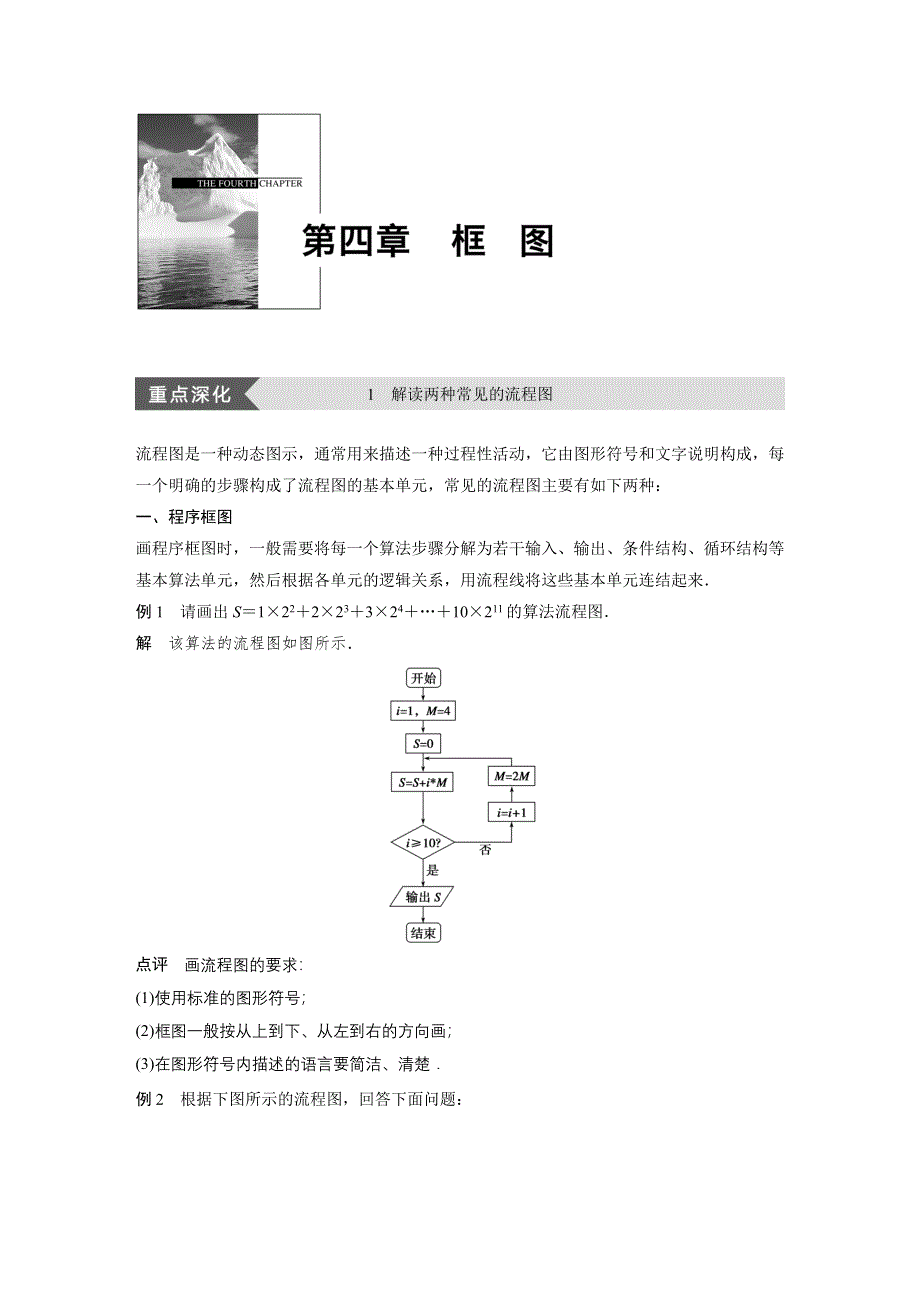 《创新设计-课堂讲义》2015-2016学年高中数学（人教A版选修1-2）课时作业：第四章 框图.DOC_第1页