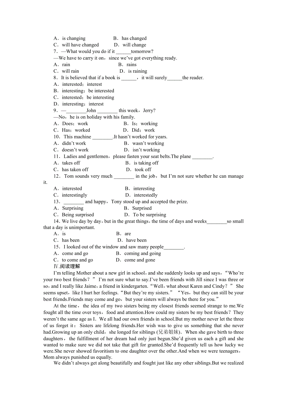 《创新设计-课堂讲义》2015-2016学年高中英语（外研版必修一）课时作业：MODULE 1 PERIOD FIVE .doc_第2页