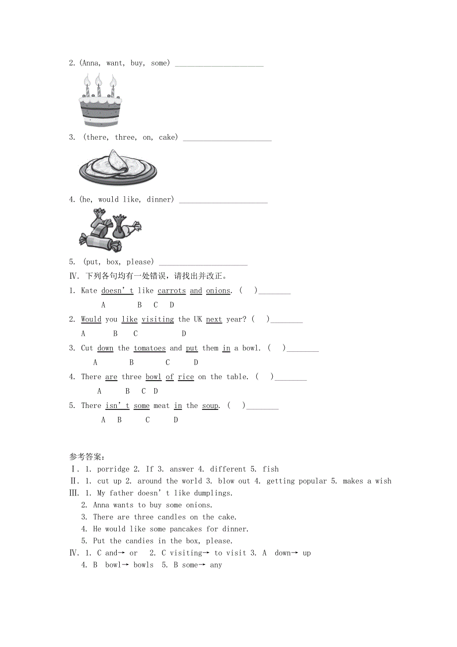 七年级英语下册 Unit 10 I'd like some noodles练习题（新版）人教新目标版.doc_第3页