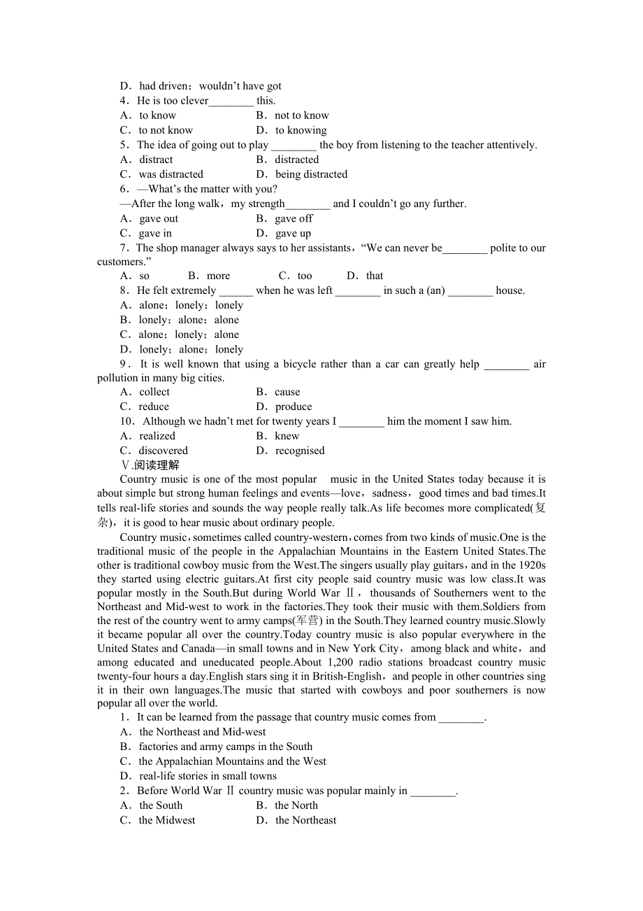 《创新设计-课堂讲义》2015-2016学年高中英语（外研版必修二）课时作业：MODULE 2 PERIOD FOUR .doc_第2页