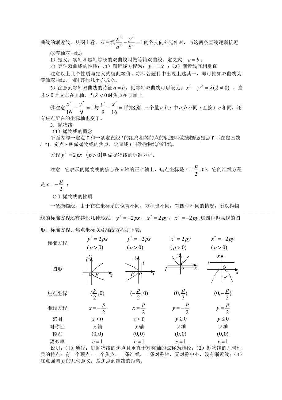 2011届高考数学复习必备试题16 圆锥曲线方程及性质.doc_第3页