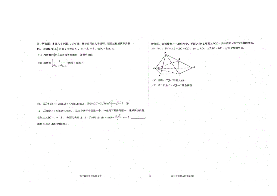 （新高考）河北省衡水中学2021届高三数学上学期四调考试试题 理（PDF）.pdf_第3页