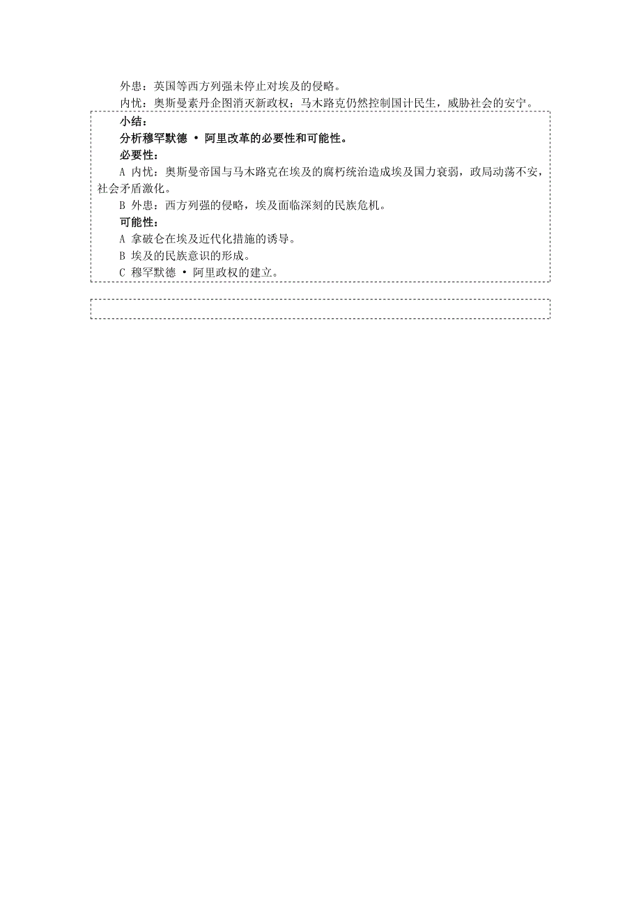 湖南省蓝山二中2012高二历史《18世纪末19世纪初的埃及》教案（岳麓版选修1）.doc_第3页