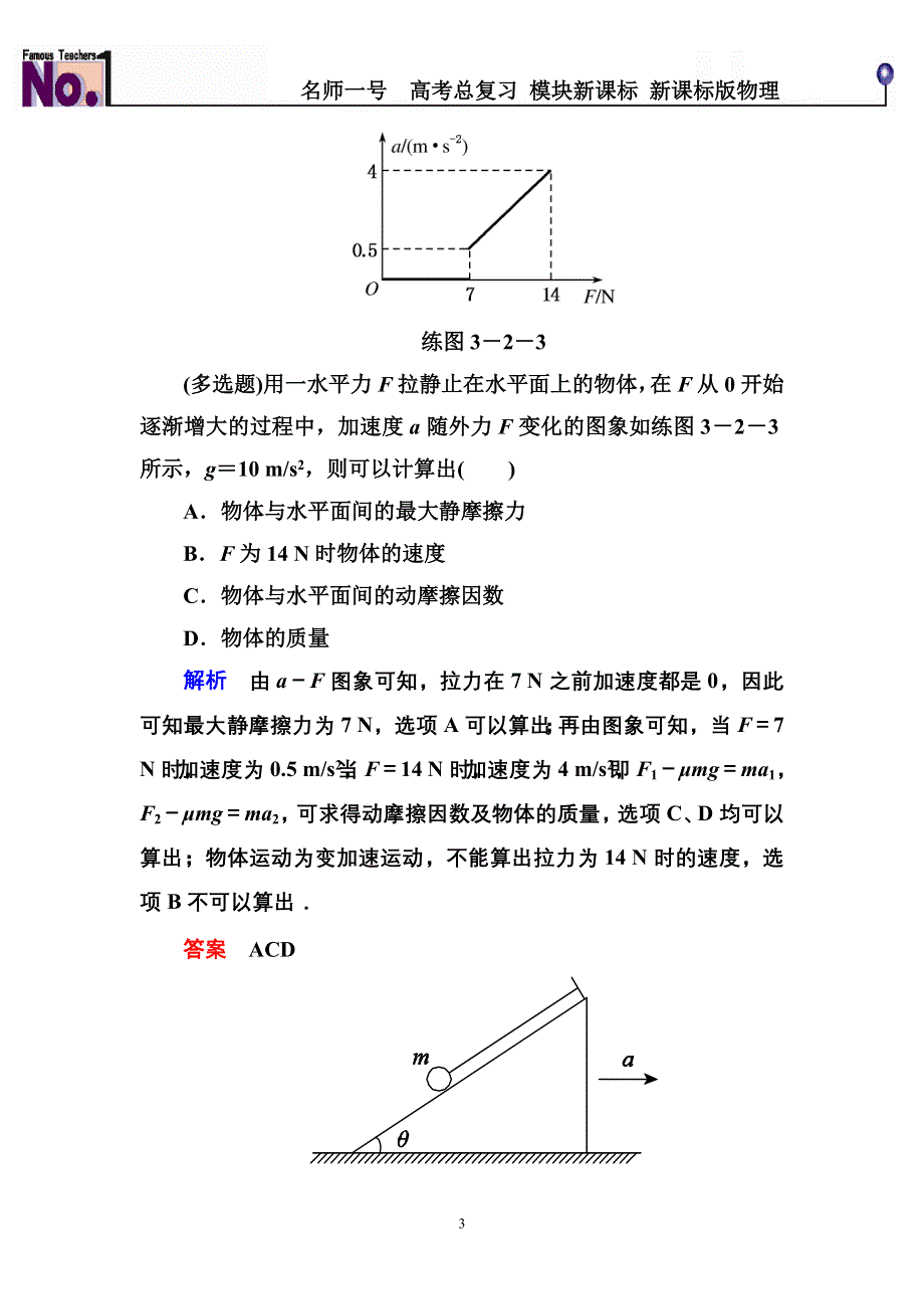 《名师一号》2015高考物理（人教版）一轮计时双基练10　牛顿运动定律的应用.doc_第3页