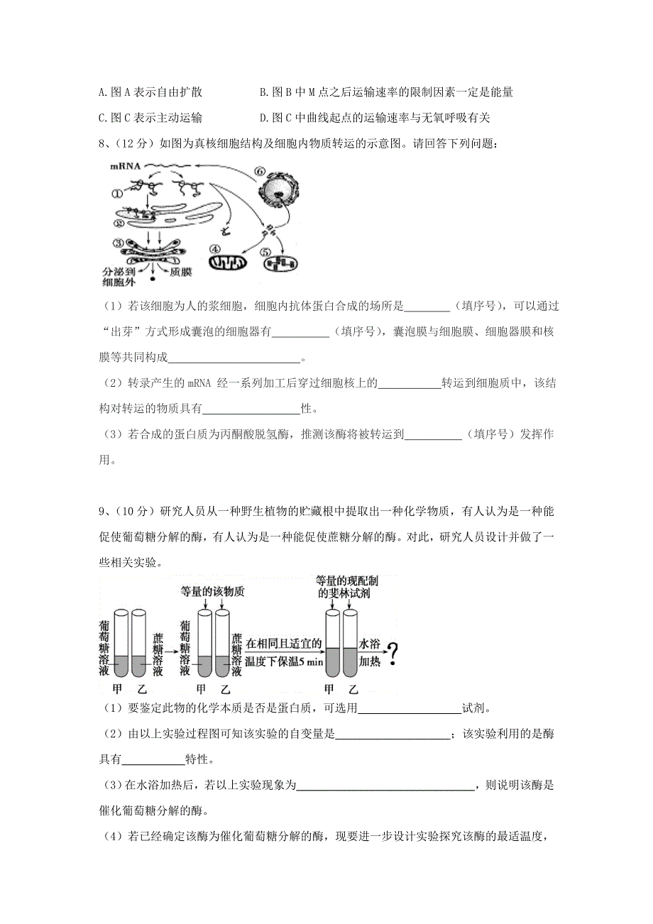 四川省南充市阆中市东风中学2021届高三生物8月月考试题.doc_第3页