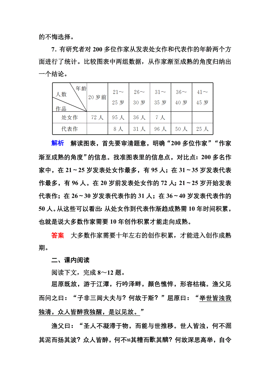 《名师一号》2014-2015学年高中语文苏教版必修5双基限时练13渔父.doc_第3页