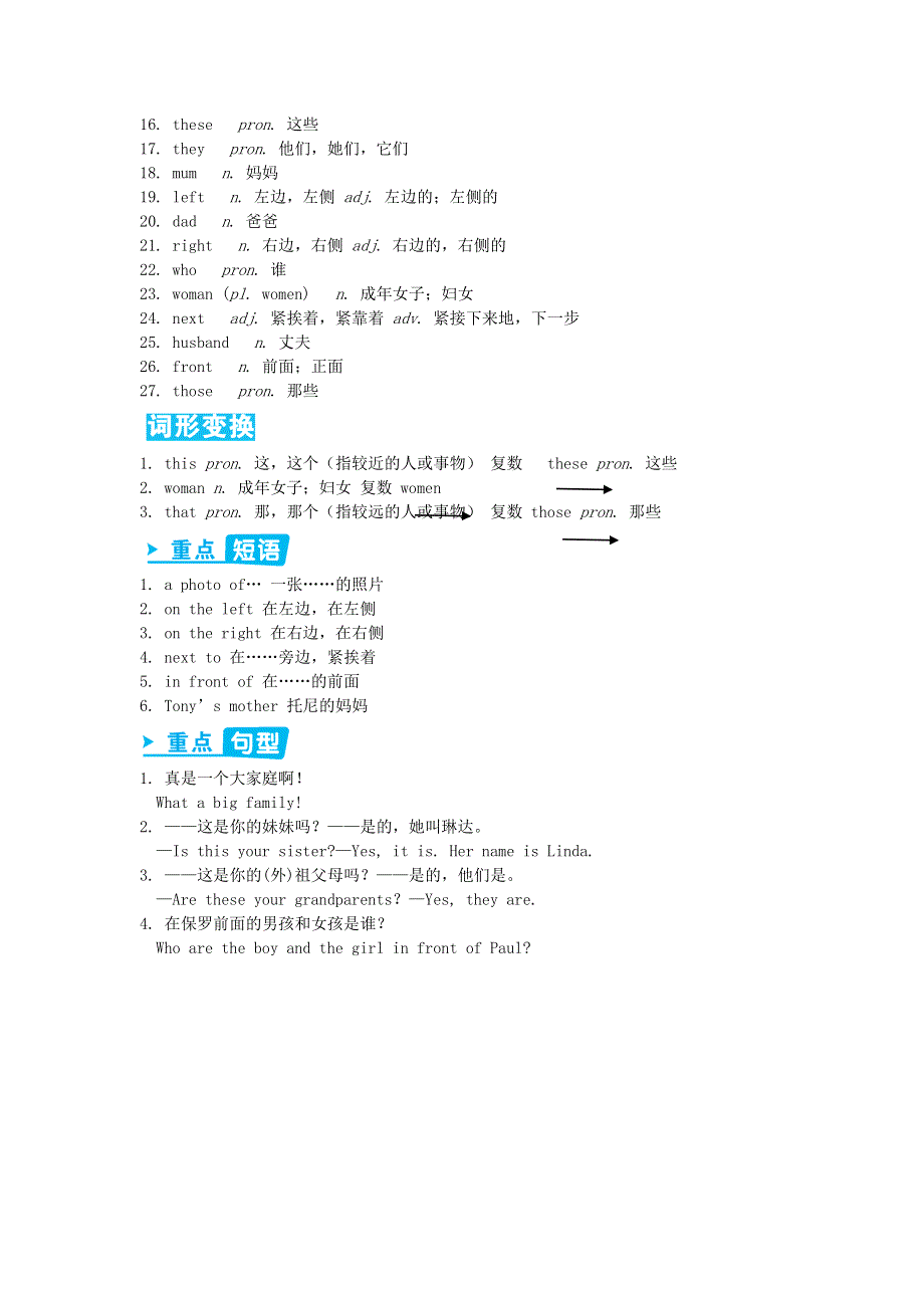 七年级英语上册 Module 2 My family Unit 1 Is this your mum辅助材料 （新版）外研版.doc_第2页