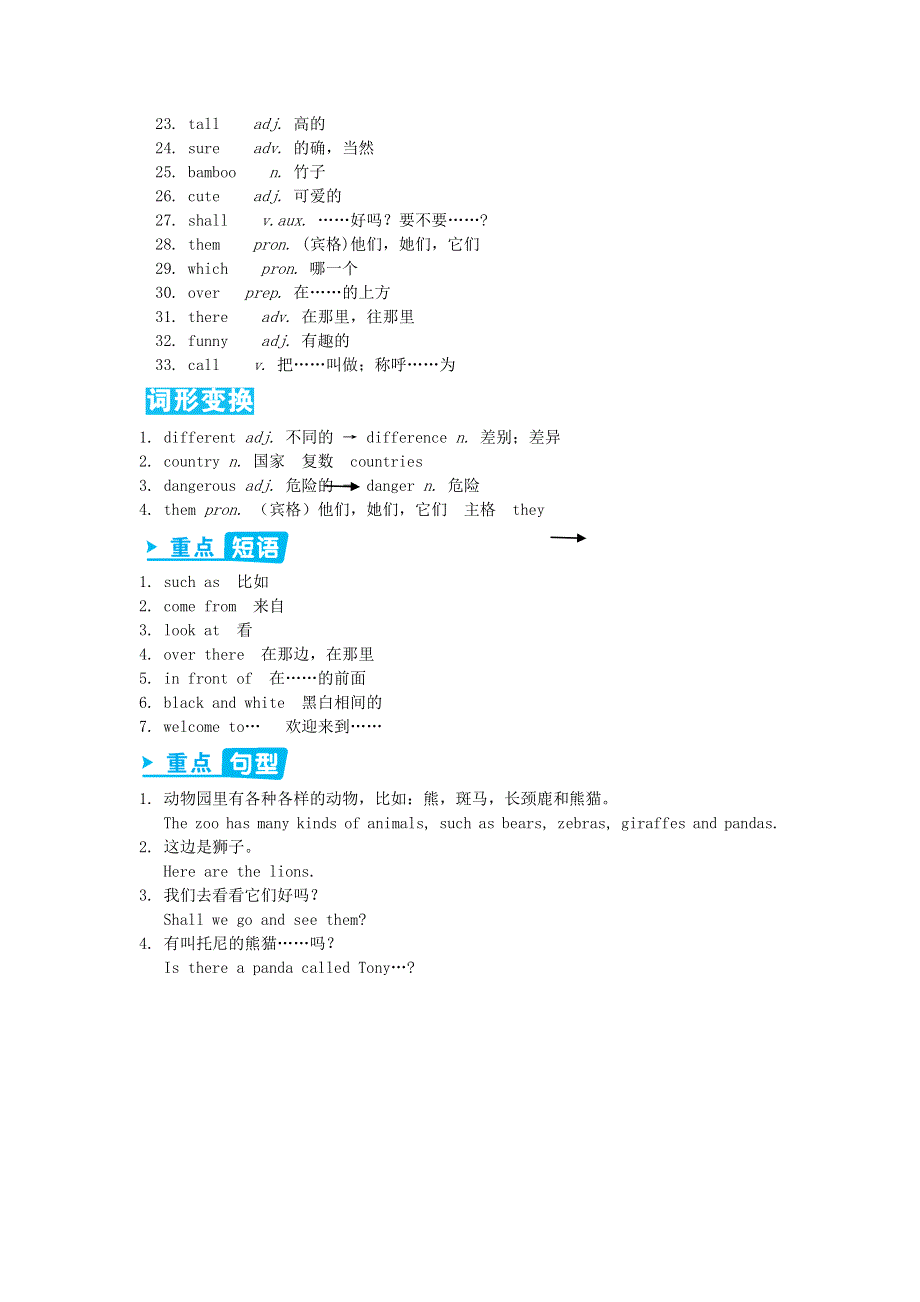 七年级英语上册 Module 6 A trip to the zoo Unit 1 Does it eat meat辅教资料 （新版）外研版.doc_第2页