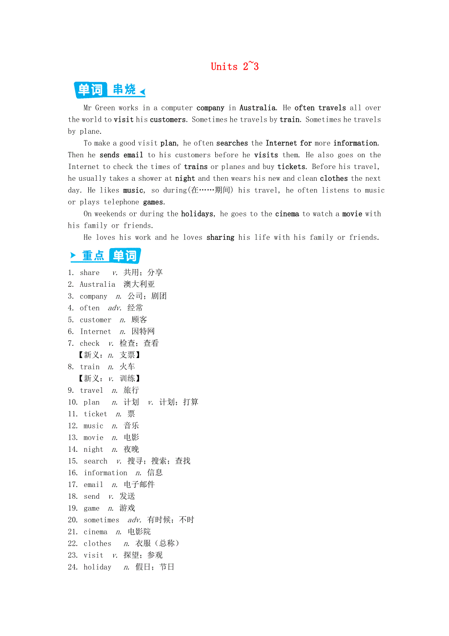 七年级英语上册 Module 7 Computers Units 2-3辅教资料 （新版）外研版.doc_第1页