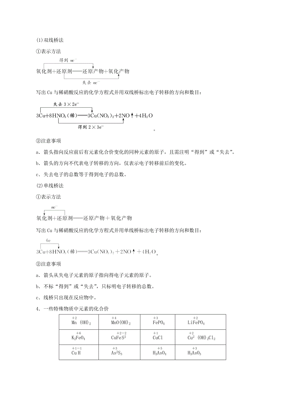 2020-2021学年高考化学一轮复习 第8讲 氧化还原反应的基本概念和规律知识点讲解（含解析）.docx_第2页