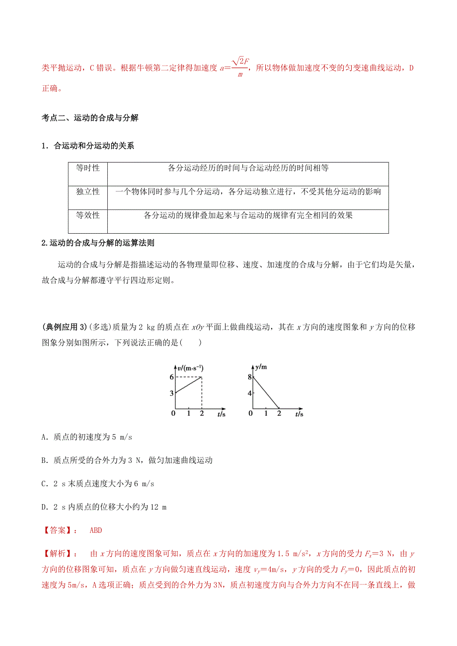 2020-2021学年高考物理一轮复习 专题07 曲线运动（1）知识点讲解（含解析）.docx_第3页