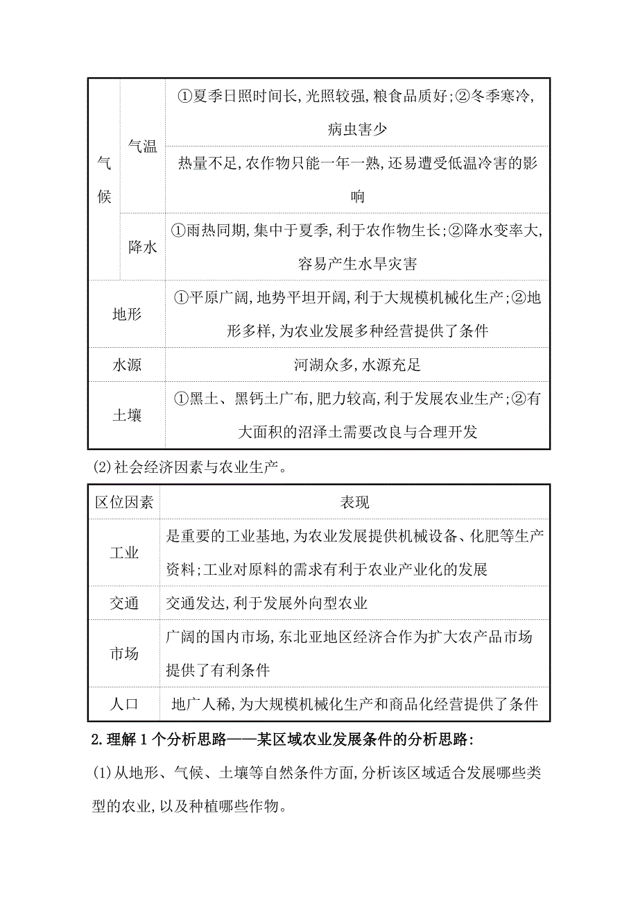 2021版高考地理核心讲练大一轮复习人教版通用 讲 核心考点&全突破 第十五章　考点一 15-1　区域农业发展——以我国东北地区为例 WORD版含解析.doc_第3页