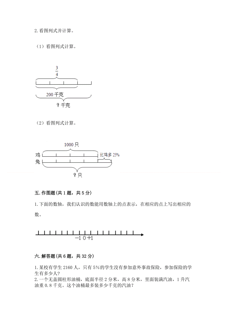 小学六年级下册数学 期末测试卷及答案（基础+提升）.docx_第3页