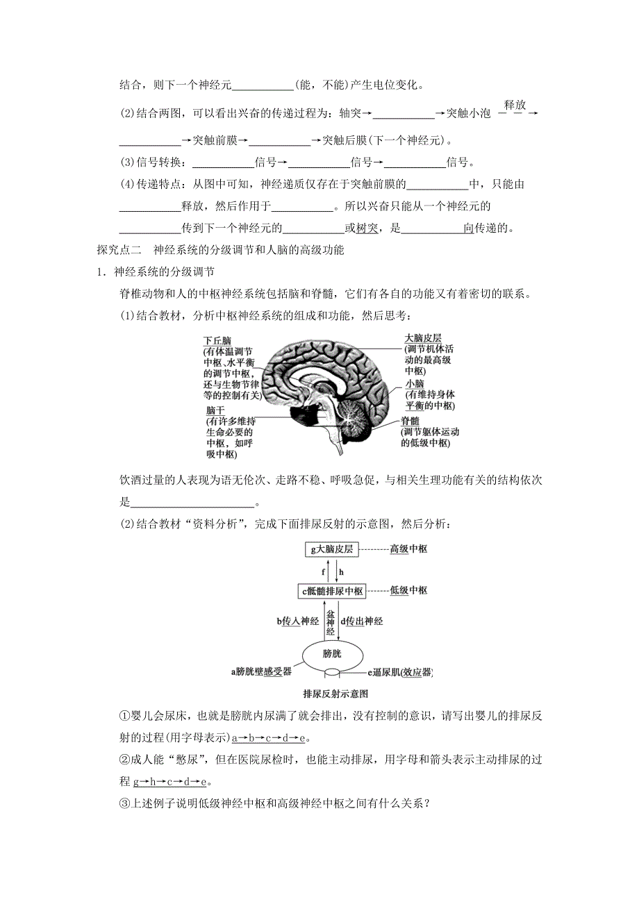 2020-2021年高考生物一轮复习 知识点练习 第02章 动物和人体生命活动的调节（必修3）.docx_第3页