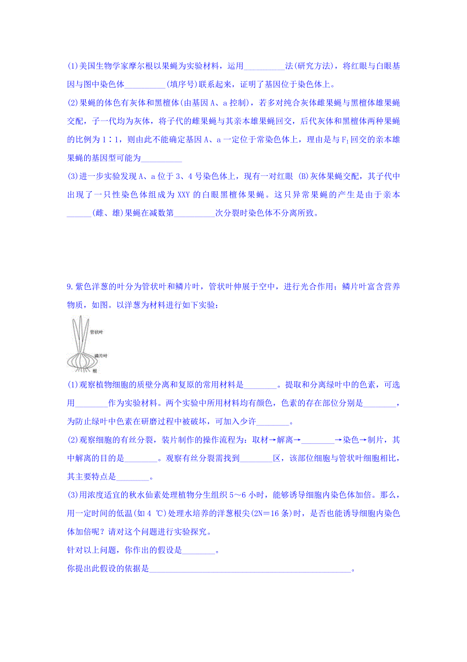 云南省永善县第一中学2018届高三教学质量检测（四）生物试题 WORD版含答案.doc_第3页