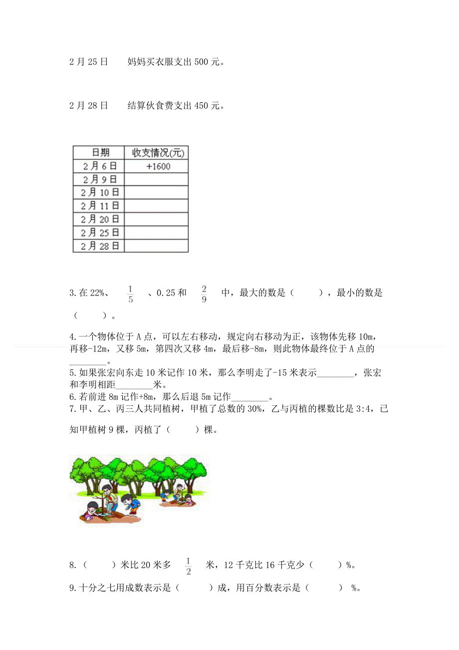 小学六年级下册数学 期末测试卷精品【全国通用】.docx_第3页