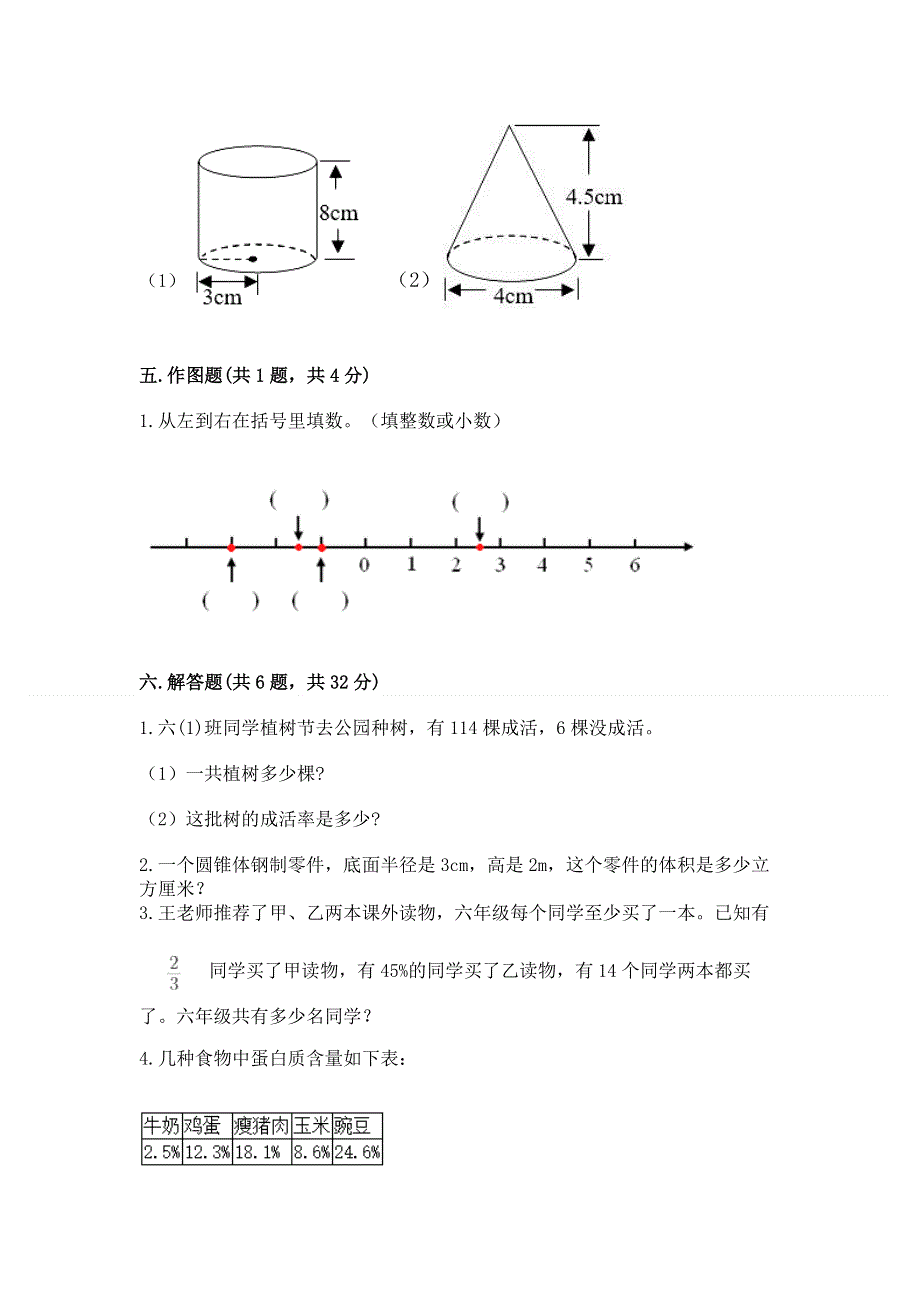 小学六年级下册数学 期末测试卷精品【b卷】.docx_第3页