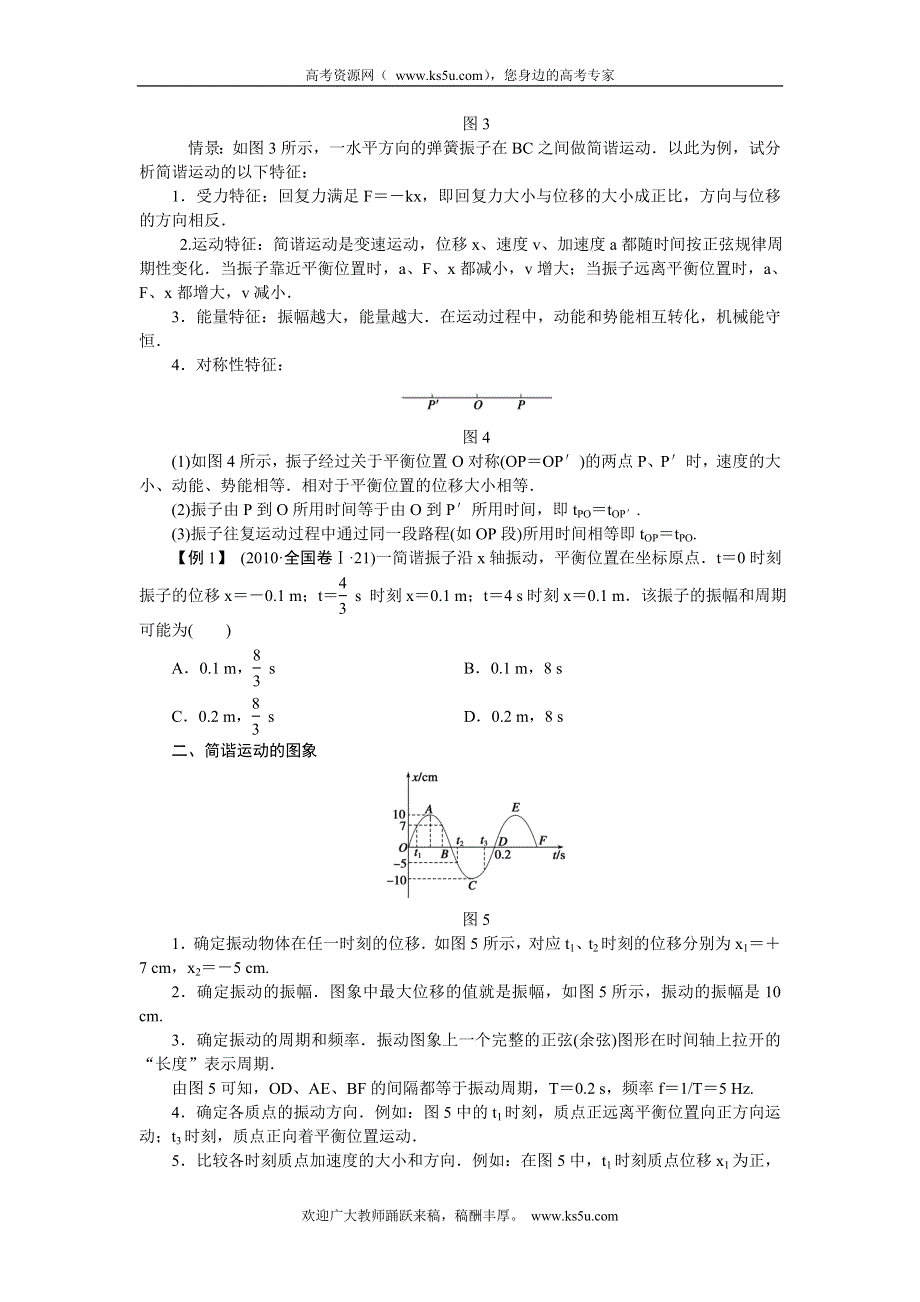 《一轮特训》2015届高三物理（人教版）精品练习55 机械振动　用单摆测定重力加速度.doc_第2页