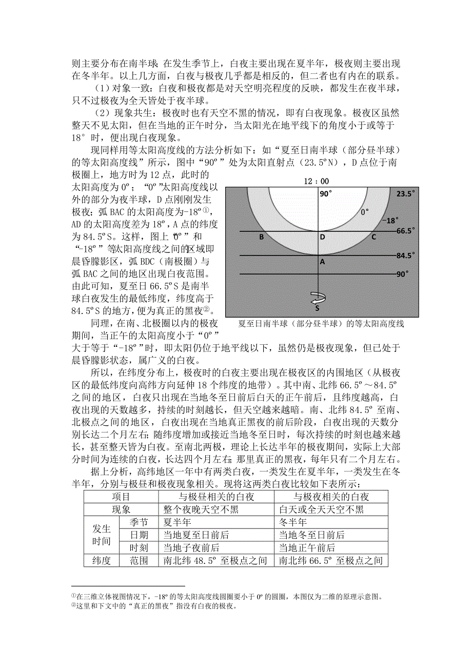 2011年高一地理素材：“白夜”现象的原理与规律剖析.doc_第3页