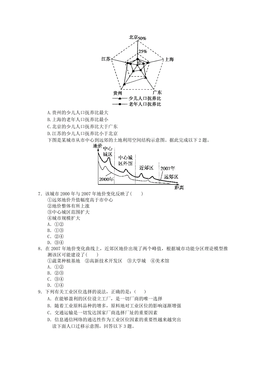 2011年高一地理：必修2综合练习19（新人教必修二）.doc_第2页