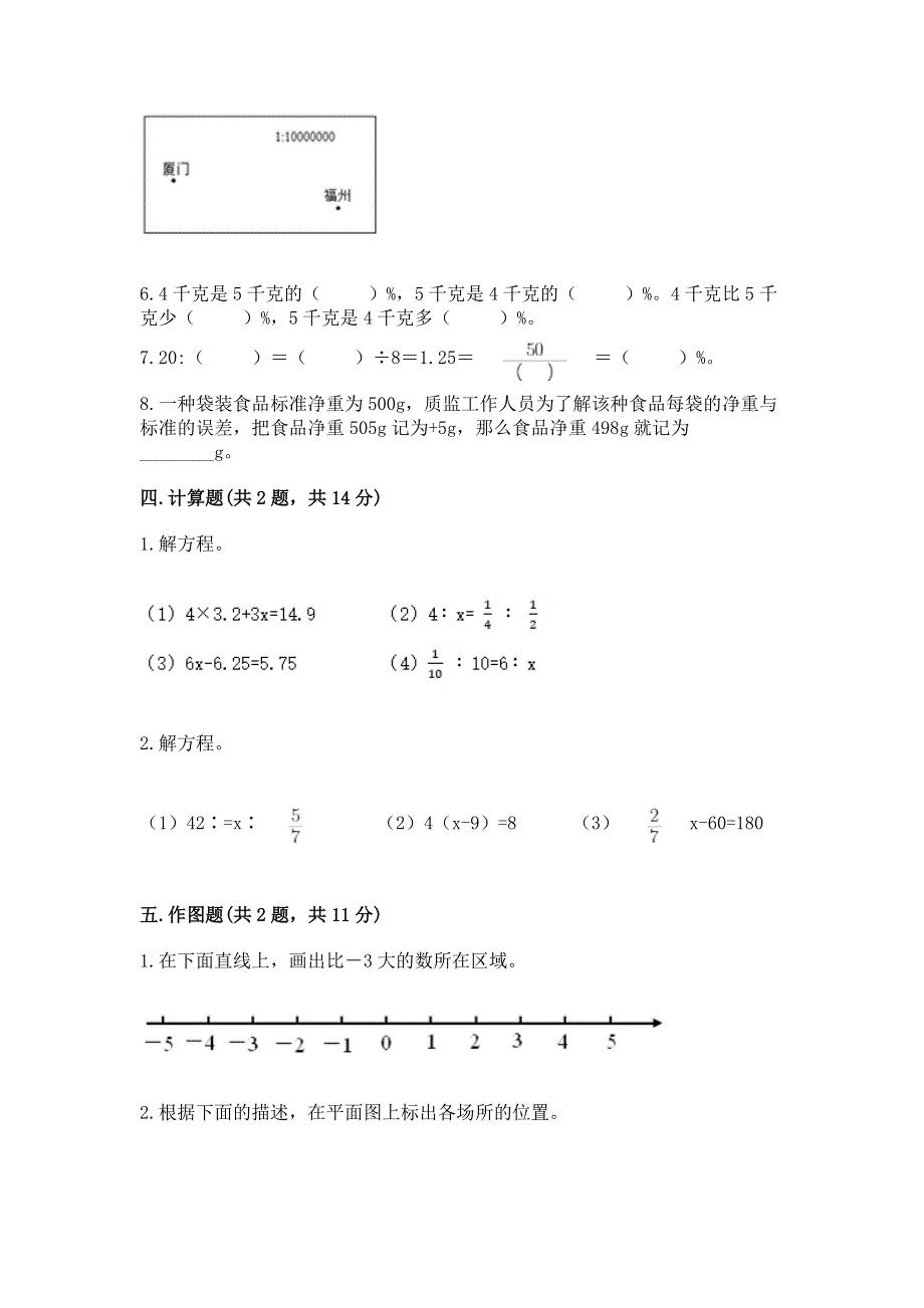 小学六年级下册数学期末必刷题精品（考试直接用）.docx_第3页