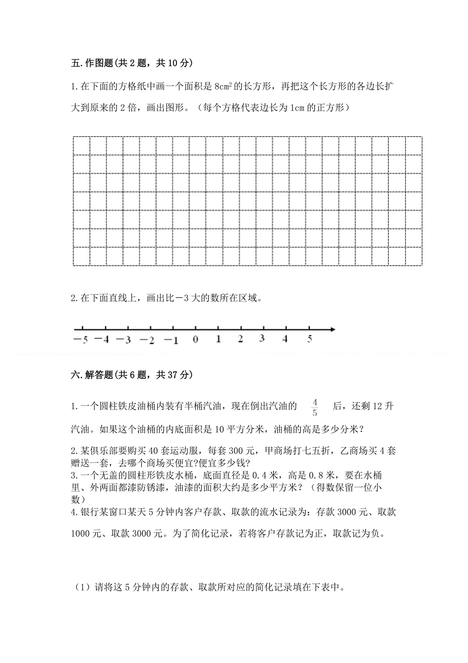 小学六年级下册数学期末必刷题精品（考点梳理）.docx_第3页