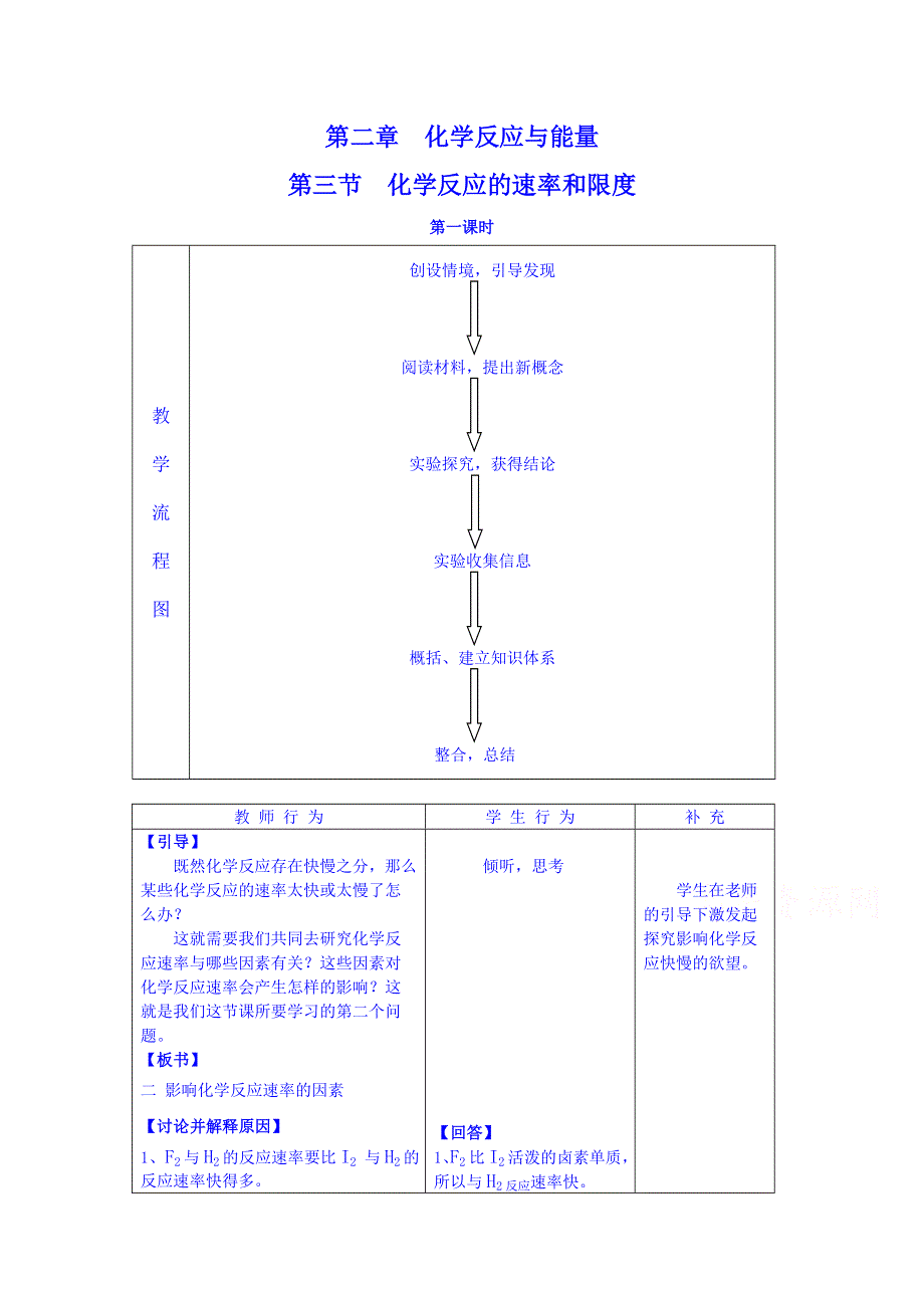 《名师课堂 备课包》2013-2014学年高一下学期化学人教版必修2教案 第二章第3节2.doc_第1页