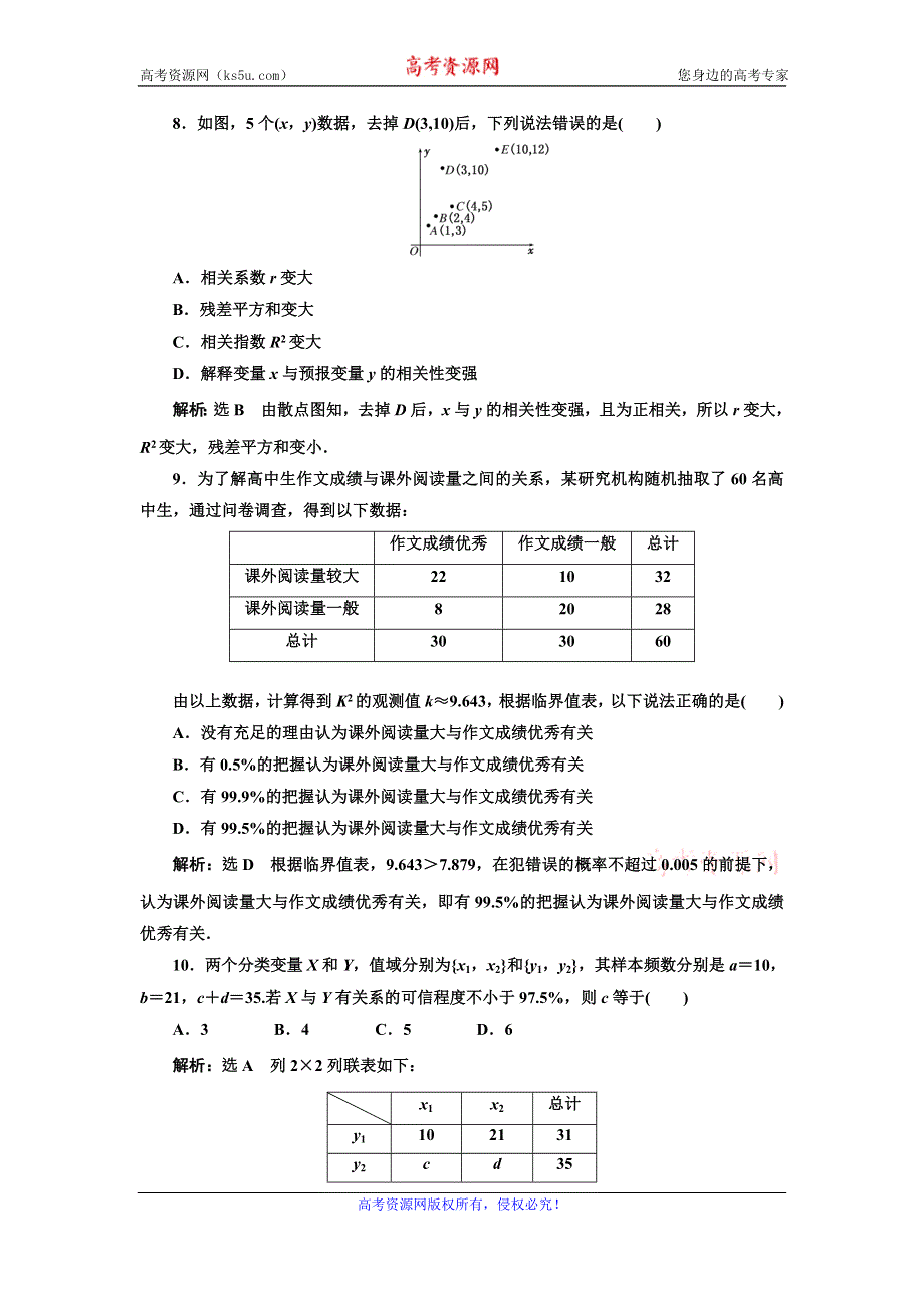 《三维设计》2015-2016学年人教A版数学选修1-2全册练习：阶段质量检测（一）DOC WORD版含答案.doc_第3页