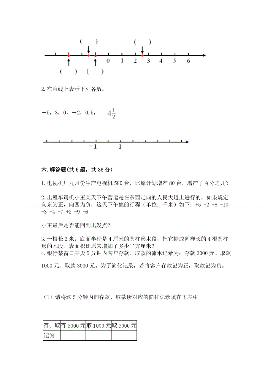 小学六年级下册数学期末必刷卷（典优）.docx_第3页