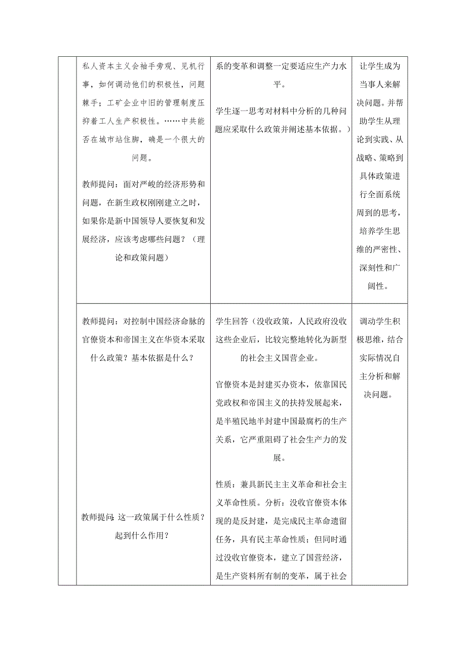 2011年高三历史：5.17《国民经济的恢复》教案（华师大版高三下册）.doc_第3页