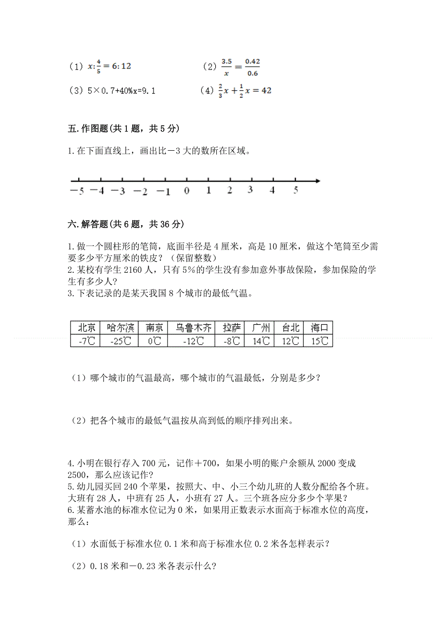 小学六年级下册数学期末测试卷附完整答案（各地真题）.docx_第3页