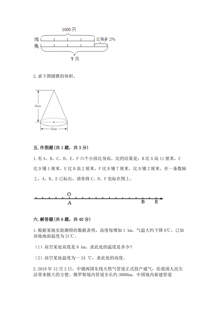 小学六年级下册数学期末测试卷附完整答案【全国通用】.docx_第3页