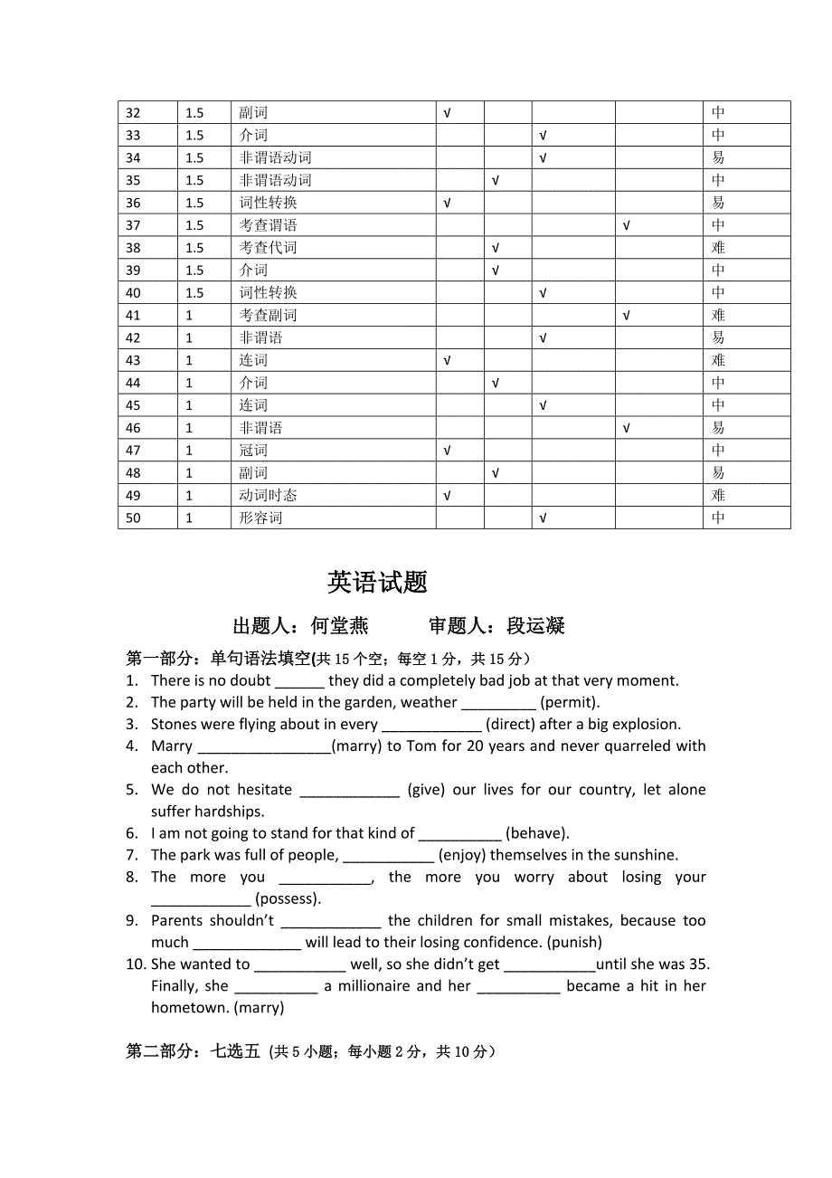 四川省宜宾市一中2015-2016学年高二下期第五周训练英语试题 WORD版含答案.doc_第2页